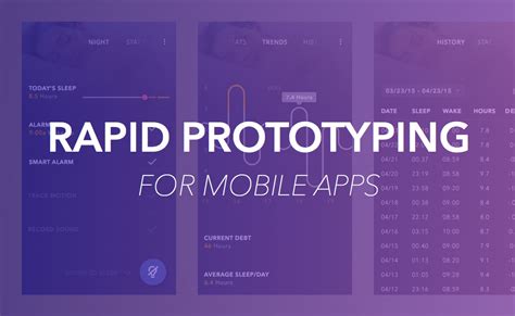 Rapid Prototyping For Mobile App Design