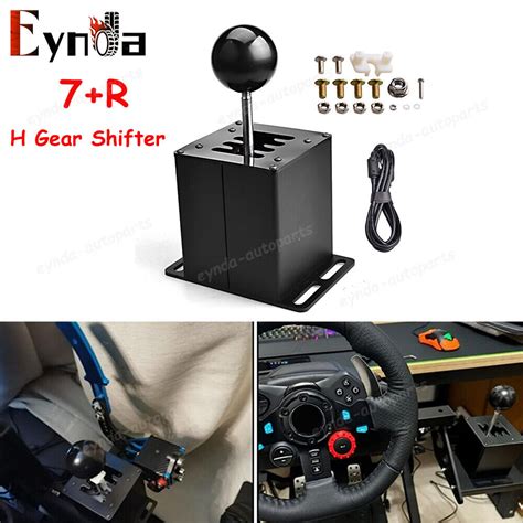 USB H Gear Shifter For PC Sim Racing Game Logitech G27 G29 G25 G920