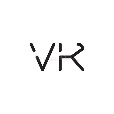 Vk Initial Letter Vector Logo Icon Stock Vector Illustration Of