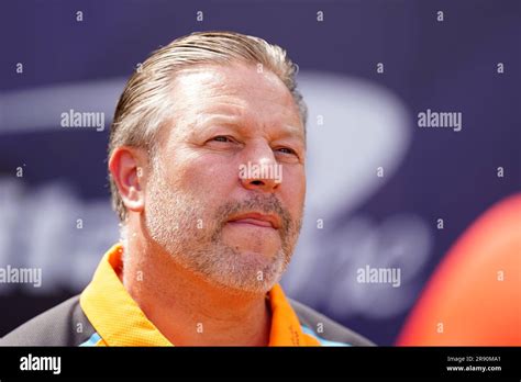 Ceo Of Mclaren Racing Zak Brown Looks On During A Workout Day Ahead