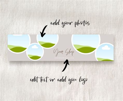 Etsy Banner Template Editable in Canva, DIY Etsy Photo Covertemplate ...