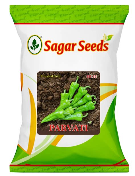 Hybrid Green Parvati Chilli Seeds Packaging Type Polypouch Packaging