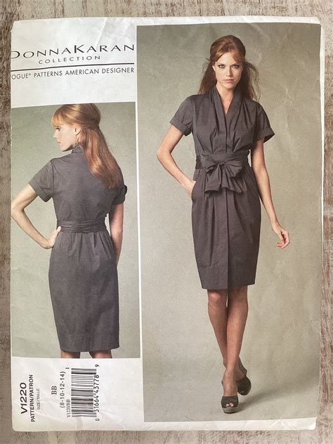 Donna Karan New York Vogue American Designer Pattern Size Etsy