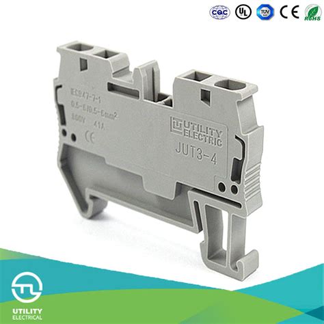 Utl Strips Electrical DIN Rail Wiring Connectors Spring Terminal Block