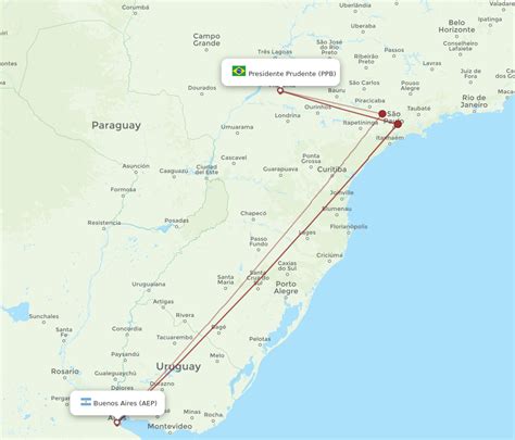 Flights From Presidente Prudente To Buenos Aires Ppb To Aep Flight