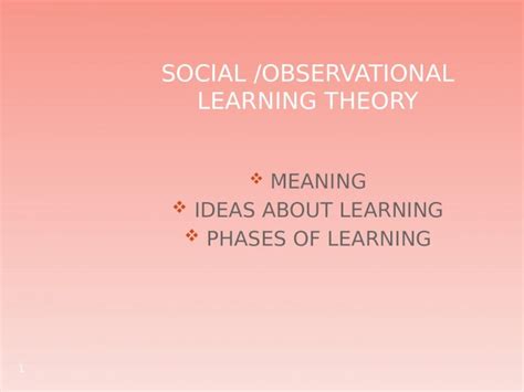 PPT MEANING IDEAS ABOUT LEARNING PHASES OF LEARNING 1 SOCIAL