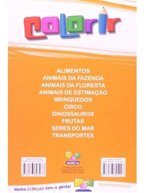 Livro Colorir Brinquedos Todo Livro Papellotti