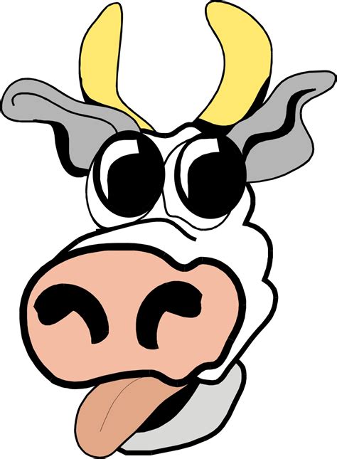 Cow Face Cartoon - Cliparts.co