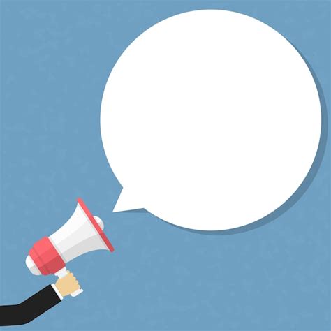 Premium Vector Megaphone With Speech Bubble