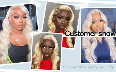 Shuqish 613 Lace Front Wig Human Hair Body Wave 13x6 Lace