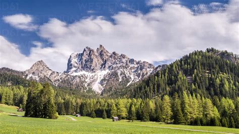 Timelapse Of Sarlkofel Fanes Sennes Prags Nature Park Dolomites Stock