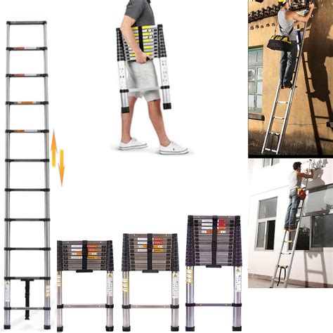 Telescopic Ladder 3 2M Multi Purpose Folding Telescoping Ladder Anti