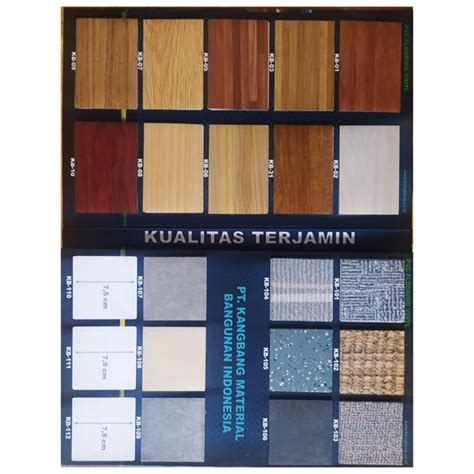 Jual Lantai Kayu Vinyl Motif Serat Kayu Merk Kang Bang Tipe Kb