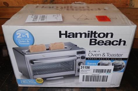 Hamilton Beach Stainless 2 In 1 Toaster Oven New Live And Online