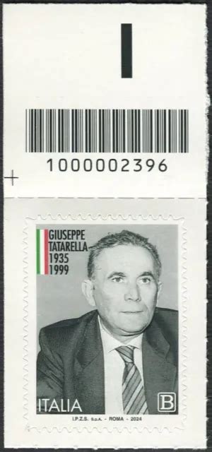 ITALIA 2024 GIUSEPPE Tatarella Con Codice A Barre 2396 EUR 1 80