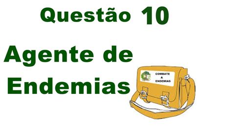 Questão 10 Agente de endemias Conselhos de Saúde YouTube