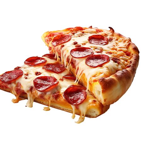 Three Dimensional 3d Cheese Sausage Pizza Slice Gourmet Catering Fast