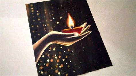 Diwali Special Acrylic Painting/ Diya Painting for Diwali/Diwali ...