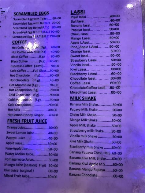 Menu At Curd Corner Kolkata 3