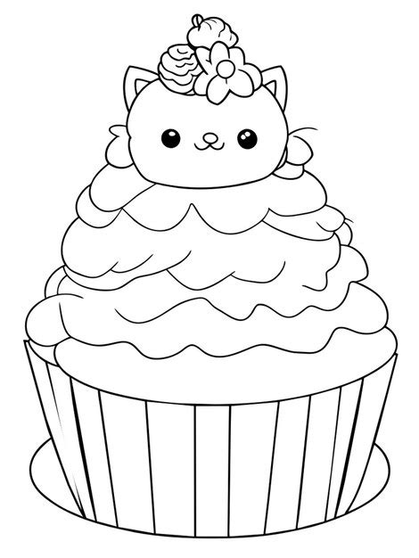 P Ginas Para Colorear Pasteles Kawaii P Gina Para Colorear Tortas