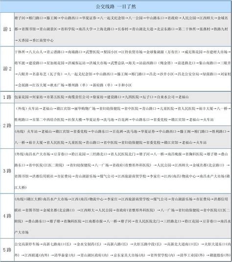 南昌公交路线word文档在线阅读与下载无忧文档