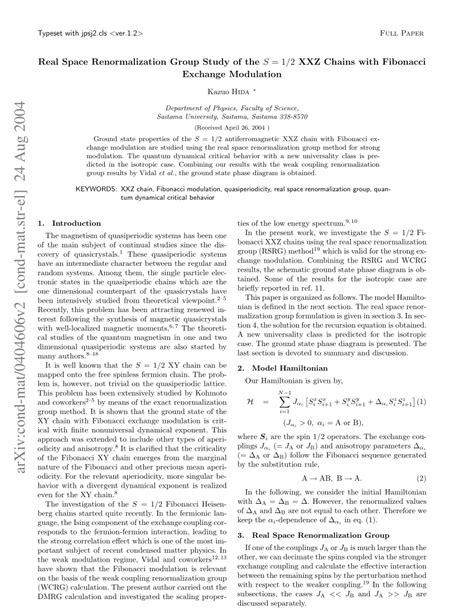 Pdf Real Space Renormalization Group Study Of The S Xxz Chains