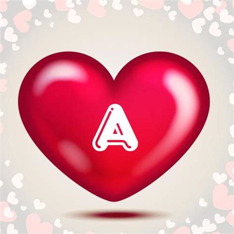 Alphabet Love Heart Dp For Whatsapp