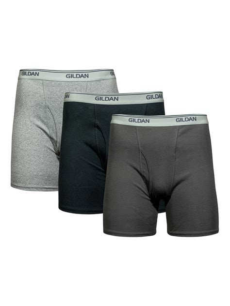 Gildan Mens Boxer Briefs 3 Pack