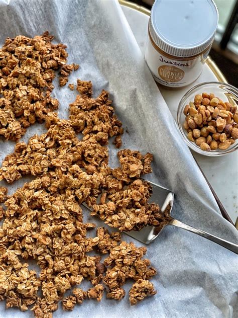 Homemade Peanut Butter Granola Sweet Savory And Steph