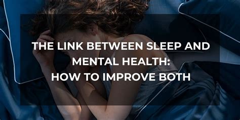 The Link Between Sleep And Mental Health How To Improve Both Super Tao