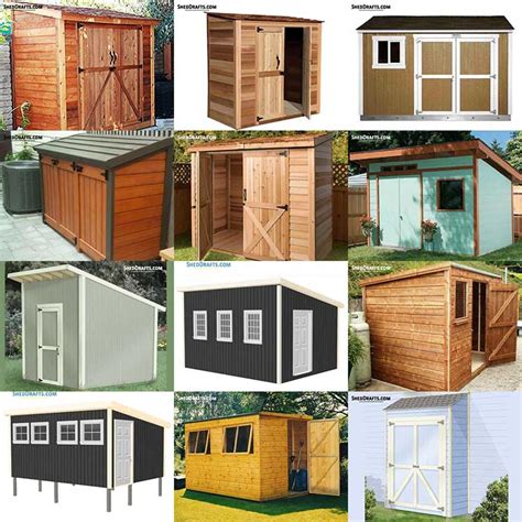 Lean To Shed Plans Blueprints With Materials List