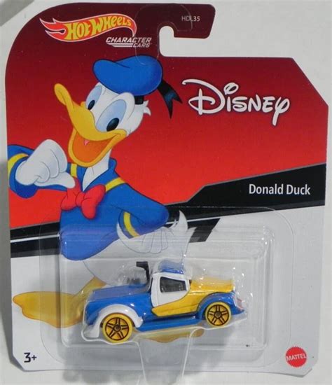 HOT WHEELS Disney Character Cars Donald Duck HJB New On Card PicClick CA
