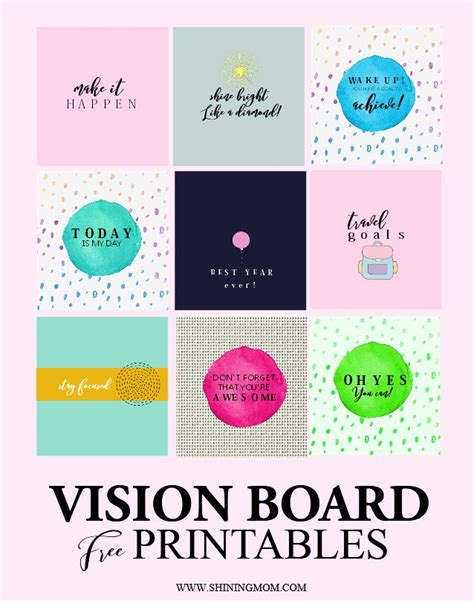 Vision Board Printable Images