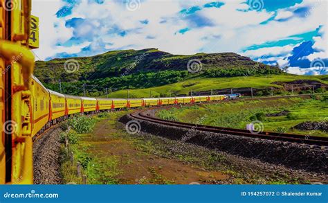 Beautiful Indian Railways Editorial Photography Image Of Landscape