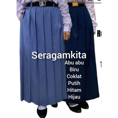 Jual Seragam Smp Sma Rok Panjang Pliskit Smp Sma Rok Rempel Panjang Smp