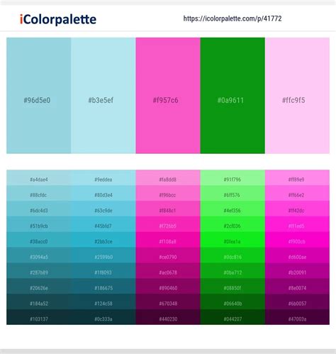 11 Latest Color Schemes With Hot Pink And Green Color Tone Combinations 2024 Icolorpalette