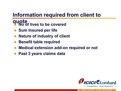 Group Personal Accident Policy From Icici Lombard Ppt