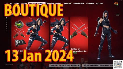 Boutique FORTNITE Du 13 Janvier 2024 Item Shop January 13 2024