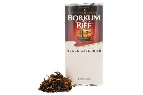 Borkum Riff Black Cavendish Pipe Tobacco Pouch 15 Oz