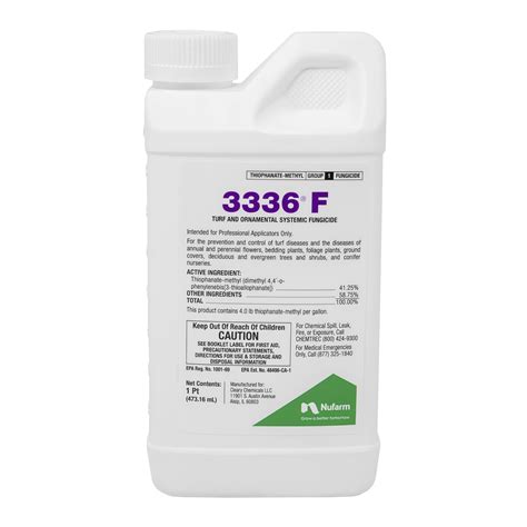 Nufarm Broad Spectrum Systemic Fungicide 3336F For Gardens And Turf