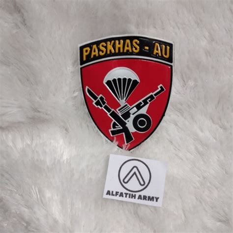 Jual Alfatih Army Stiker Paskhas Tni Au X Cm Timbul Perisai Merah