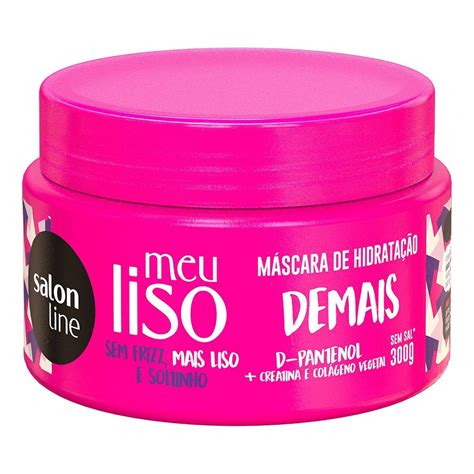 Creme Meu Liso Desmaiado Hidratacao Salon Line Shopee Brasil