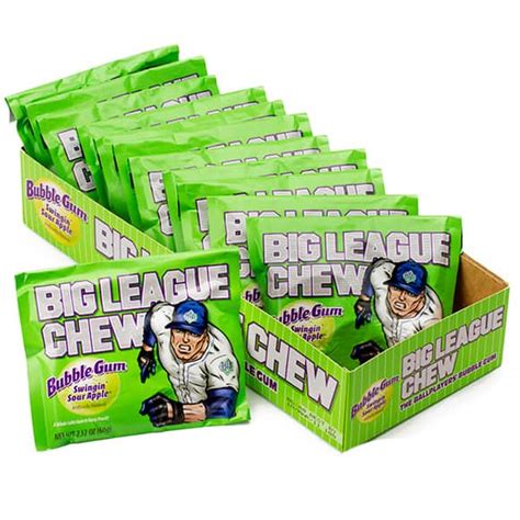 Ford Gum Big League Chew Bubble Gum Swingin Sour Apple 12 Pacific