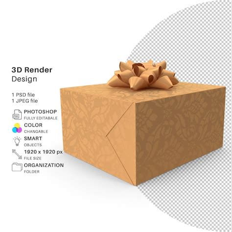 Premium PSD Festive Gift Boxes 3d Modeling Psd File Realistic Festive