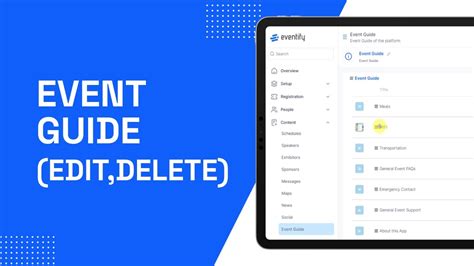 Eventify Edit Delete Event Guide Youtube