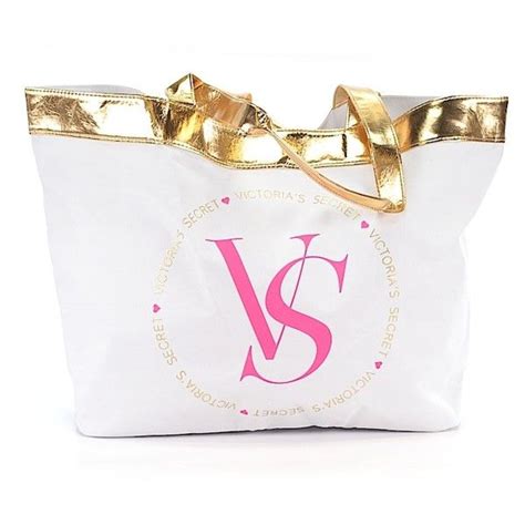 Pre Owned Victorias Secret Tote White Womens Bags 33 Liked On Polyvore Featuring Bags Ha