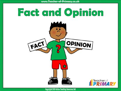 Fact And Opinion Powerpoint English 4th Grade