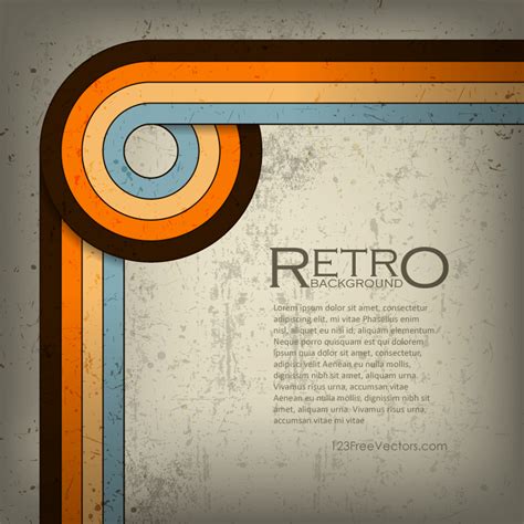 Abstract Retro Grunge Lines Background