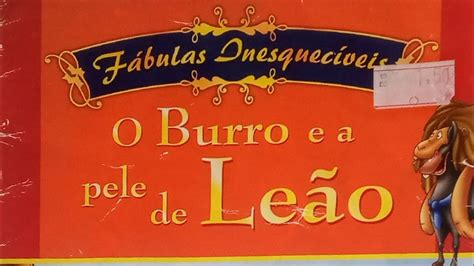 Leitura Infantil O Burro e a Pele de Leão YouTube