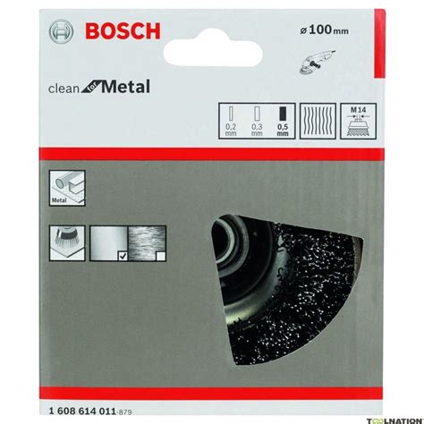 Bosch Professional Accessories 1608614011 Wire Brush 100 Mm Corrugated M14